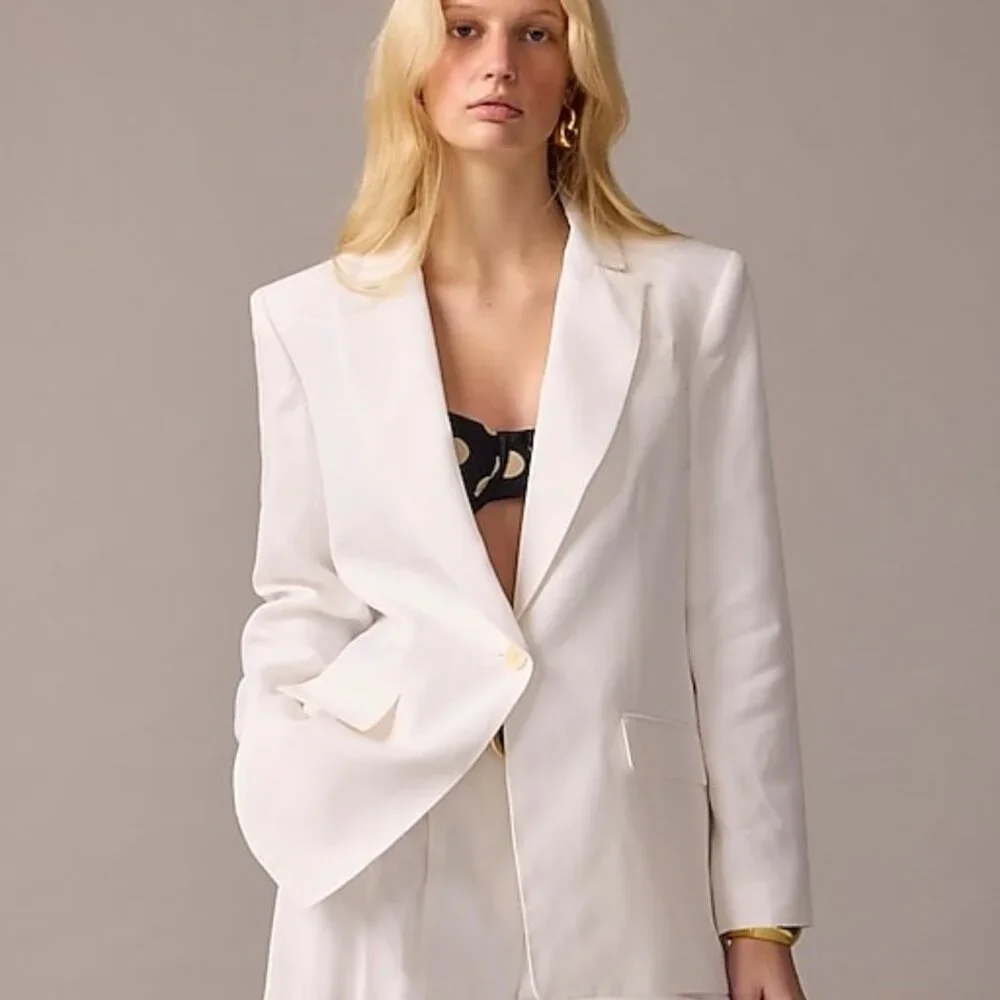 J.Crew Tuxedo blazer in drapey viscose BX801